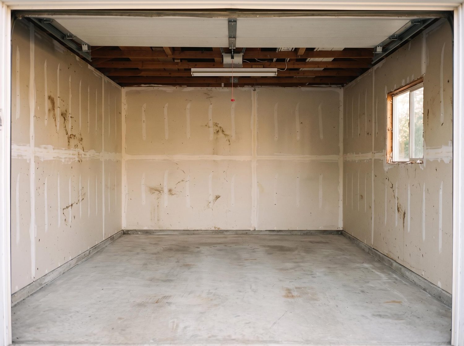The same garage completely cleared and swept clean by our crew